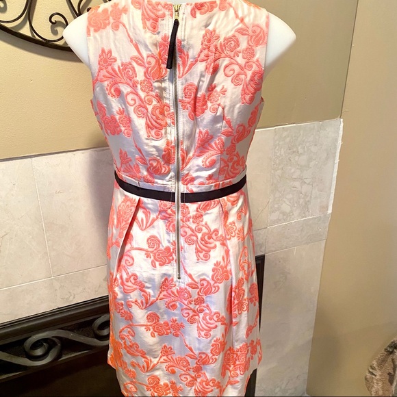 Loft Women’s Sleeveless Damask Classic Dress 0P - Picture 2 of 16